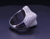 Star Shape Ring in 14K White Gold With Diamonds Size 8.5
