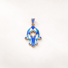 Custom Made Hamza Pendant in 14K Yellow Gold - We Have 9 Different Colors