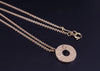 Tiffany & Co Circle Logo Necklace Yellow Gold