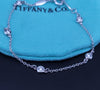 Tiffany & Co. Elsa Peretti Diamond By The Yard Sterling Silver Station Bracelet
