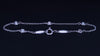 Tiffany & Co. Elsa Peretti Diamond By The Yard Sterling Silver Station Bracelet