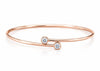 Elsa Peretti Diamond Hoop Single-row Bangle R/G