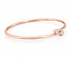 Elsa Peretti Diamond Hoop Single-row Bangle R/G