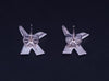 Tiffany & Co. Sterling Silver Kiss Cross Women's  Earrings 925