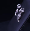 TIFFANY & CO. STERLING SILVER PICASSO LOVING HEART DANGLE EARRINGS