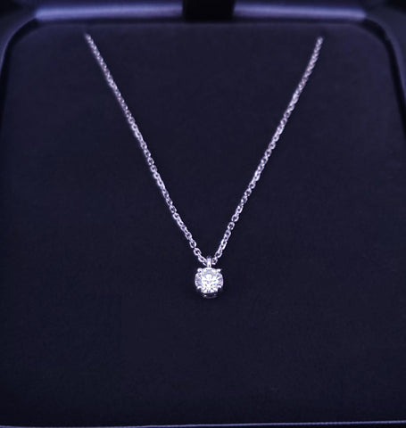 Tiffany& Co Solitaire Diamond Pendant