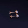 Tiffany & Co Set Paloma Picasso Olive Leaf Pearl Ring & Stud Earrings 18K YG