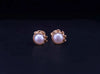 Tiffany & Co Set Paloma Picasso Olive Leaf Pearl Ring & Stud Earrings 18K YG