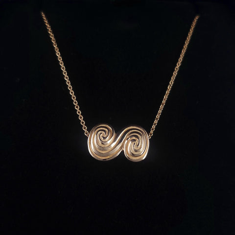 Tiffany & Co. Yellow Gold Spiro Pendant Necklace
