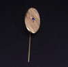 Tiffany & Co Vintage Stick Oval Pin  18K Yellow Gold