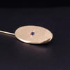 Tiffany & Co Vintage Stick Oval Pin  18K Yellow Gold