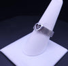 Tiffany & Co. Somerset Heart Mesh Band - Sterling Silver 925 Love Statement Ring