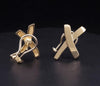 Paloma Picasso Tiffany & Co.  18K Yellow Gold Graffiti X Earrings