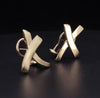 Paloma Picasso Tiffany & Co.  18K Yellow Gold Graffiti X Earrings