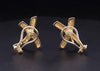 Paloma Picasso Tiffany & Co.  18K Yellow Gold Graffiti X Earrings