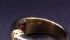 Tiffany & co Vintage  Schlumberger Ring in 18K yellow Gold with Diamonds & Ruby