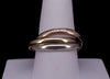 Cartier Tri Color 18K Yellow White & Rose Trinity Band Ring