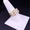 14K Yellow Gold Cluster Diamond Ring  7,75