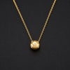 Tiffany & Co. 18 Karat Yellow Gold Etoile Diamond Platinum Ball Pendant Necklace
