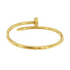 Cartier Juste Un Clou Nail Yellow Gold Bracelet Size 18