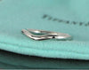 Tiffany & Co Platinum Elsa Peretti 2mm Curved Wedding Band Ring Size 6.25