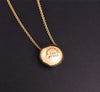 Tiffany & Co. 18 Karat Yellow Gold Etoile Diamond Platinum Ball Pendant Necklace