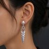 John Hardy Sterling Silver 18K Yellow Gold Long Drop Earrings
