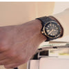 Marine Star Quartz Diamond Black Dial Men's Watch 98D176
