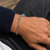 Tiffany & Co. Bar Link Chain Bracelet in Silver & Yellow Gold