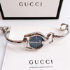 Gucci Horsebit Collection Mother of Pearl Black Dial Silver Steel Strap Watch