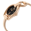Gucci Horsebit Collection Black Dial Rose Gold Steel Strap Watch For Women