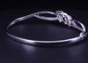 Women's Bracelet with Diamonds in 14K White Gold  Size M