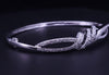 Women's Bracelet with Diamonds in 14K White Gold  Size M