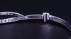 Women's Bracelet with Diamonds in 14K White Gold  Size M