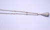 Hand Made Double Chain Necklace in 18K White Gold With Diamonds