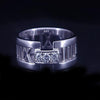 Tiffany & Co Atlas 18K White Gold Three Diamond Open Band Ring