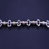 Tiffany & Co. Bar Link Chain Bracelet in Silver & Yellow Gold
