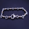 Tiffany & Co. Bar Link Chain Bracelet in Silver & Yellow Gold