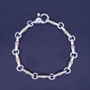 Tiffany & Co. Bar Link Chain Bracelet in Silver & Yellow Gold
