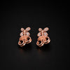 Tiffany & Co. Fleur-De-Lis Diamond 18k Yellow Gold Stud Earrings