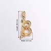 Custom Made Letter pendant "B" 14K Yellow Gold with Diamonds