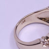 Elegand 14K yellow Gold ring with Sapphire and Diamonds Size 6.25