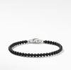 Men's David Yurman Spiritual Beads Bracelet in Sterling Silver with Black Onyx