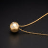 Tiffany & Co. 18 Karat Yellow Gold Etoile Diamond Platinum Ball Pendant Necklace