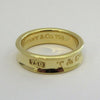 TIFFANY & Co. 18K Yellow Gold 6mm 1837 Ring 8.25