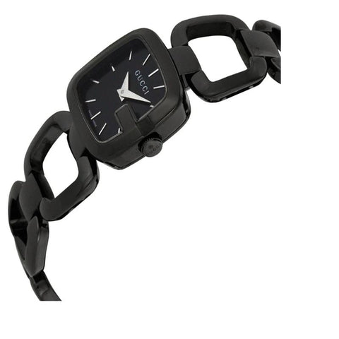 Gucci 125 G Series Bracelet Black Dial Watch For Women - YA125403