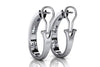 Magnificent Channel Set Diamond Hoop Earrings