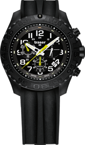 Traser P96 Outdoor Pioneer Chronograph Silicone Black 105199