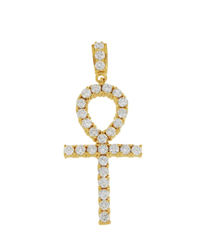 14k Yellow Gold Unique Signifying Female Pendant with 1.75ct Diamonds