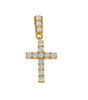 Custom made Cross in 14k Yellow Gold with 0.8ct Diamonds